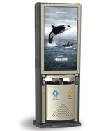 景區(qū)分類(lèi)鋼制廣告垃圾桶(基本型)HT-WDF091