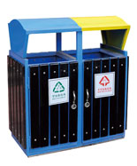 雙投遞口分類垃圾桶HT-GM6950