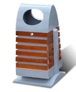 火箭筒造型室外垃圾桶垃圾箱HT-GM7110