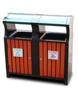 戶外木條分類垃圾桶HT-GM6280