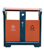 新款戶外鋼制垃圾桶HT-GZ7860