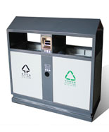 新款市政戶外鋼制垃圾桶HT-GZ7890