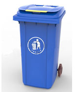 新款戶(hù)外藍(lán)色180L塑料垃圾HT-SL3410