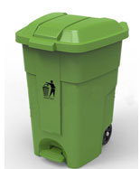 正方形戶外50L-70L塑料垃圾桶HT-SL3550