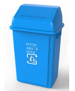 藍(lán)色戶外60L塑料垃圾桶HT-SL3600