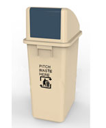 長(zhǎng)方形戶外60L塑料垃圾桶HT-SL3620