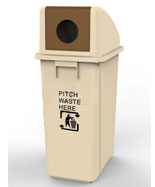 戶外長(zhǎng)方形60L塑料垃圾桶HT-SL3630