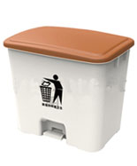 戶外腳踏30L灰色塑料垃圾桶HT-SL3780