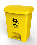 醫(yī)療腳踏25L黃色塑料垃圾桶HT-SL3820