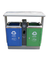 新款市政分類鋼制垃圾桶HT-GZ7930