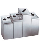 四分類不銹鋼果皮箱HT-BXG1570