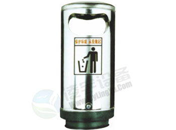 圓形戶外不銹鋼垃圾箱