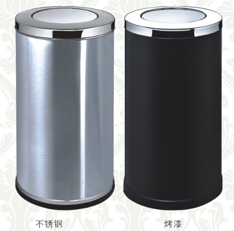 港式烤漆推蓋室內(nèi)垃圾桶