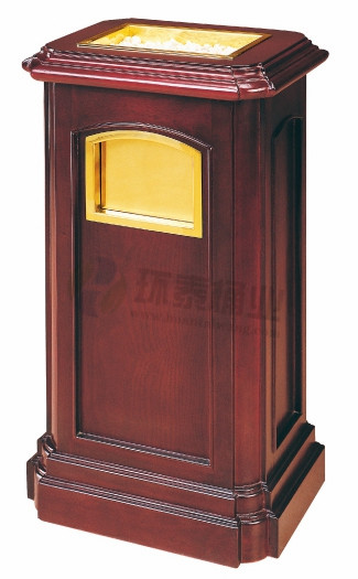 皇家式座地木紋室內(nèi)垃圾桶