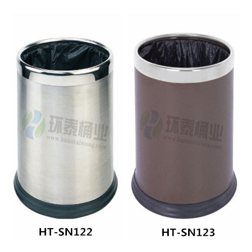 圓形雙層不銹鋼室內垃圾桶