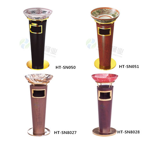 寶鼎座地皮革面室內(nèi)垃圾桶