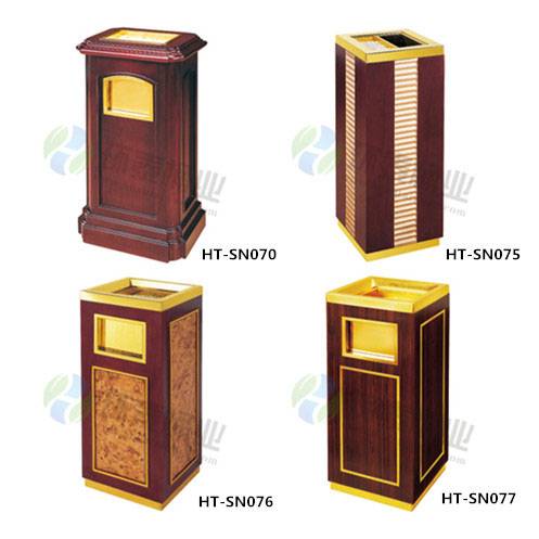 皇家式座地木紋室內(nèi)垃圾桶