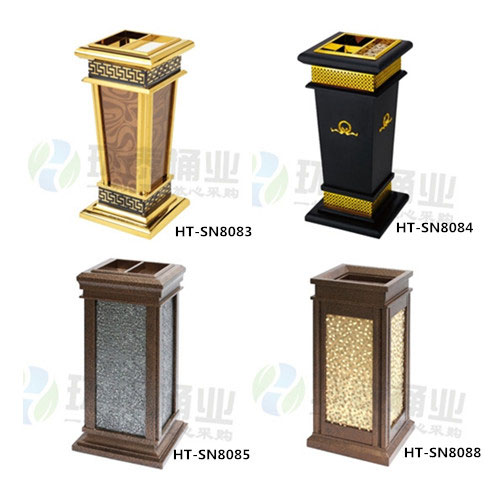 古銅漆皇家座地室內(nèi)垃圾桶