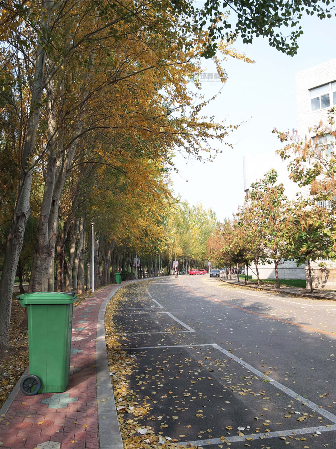 萬德福深藍(lán)色120L戶外垃圾桶