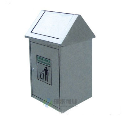 推蓋式鋼板垃圾桶