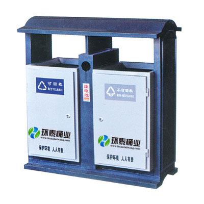戶外分類側投口垃圾桶