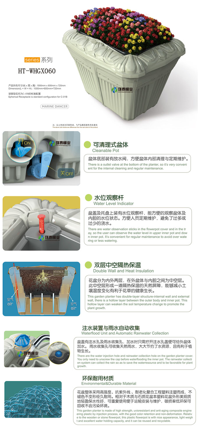 戶外新古典主義花盆