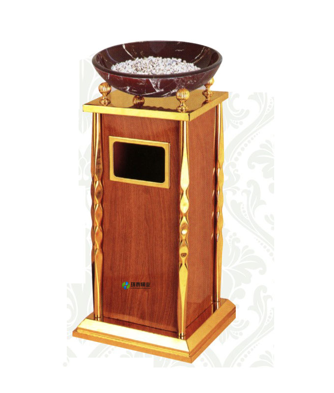 室內(nèi)方形寶鼎座地垃圾桶