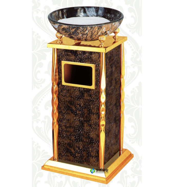 室內(nèi)方形寶鼎座地垃圾桶