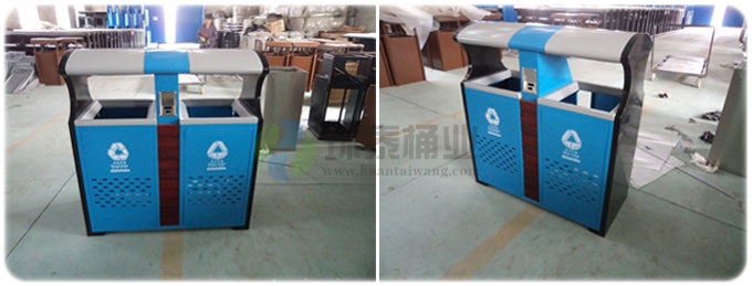 戶外分類鋼制垃圾桶
