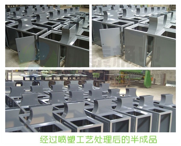 雙面投遞口戶外鋼制垃圾桶