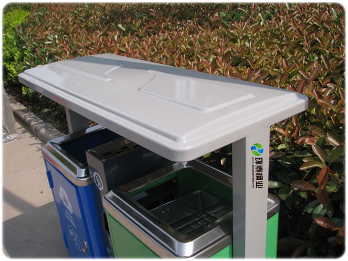 新款市政分類鋼制垃圾桶