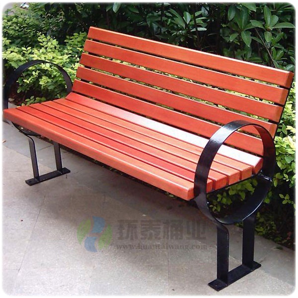 戶外靠背防腐木休閑園林椅