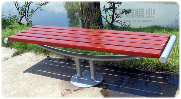 戶外鋼制防腐木休閑園林椅