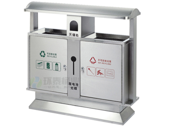 戶外不銹鋼分類垃圾箱