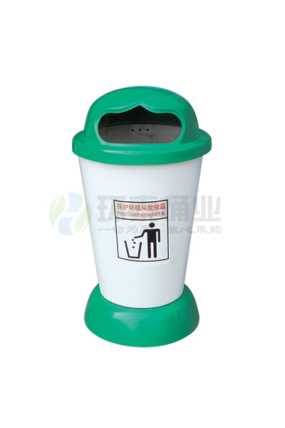 玻璃鋼綠色垃圾桶