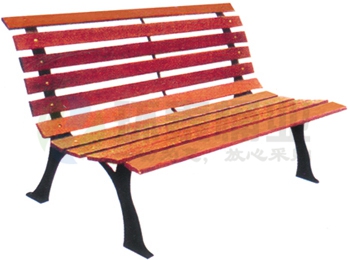 戶外環(huán)保塑木休閑園林椅