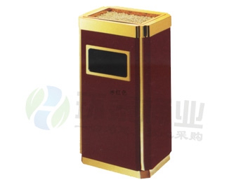 烤漆金霸王座地垃圾桶