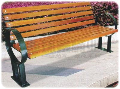 戶外靠背防腐木休閑園林椅