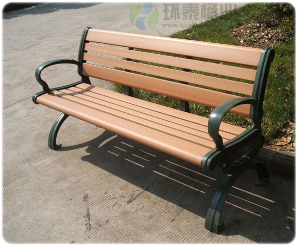 塑木戶外園林休閑椅