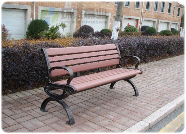 塑木戶外園林休閑椅