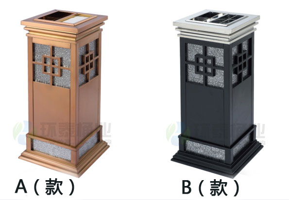 玫瑰金中式室內(nèi)垃圾桶