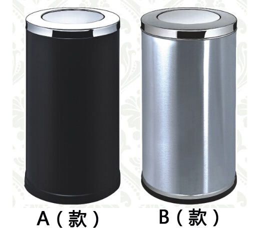 港式推蓋鋼制室內(nèi)垃圾桶
