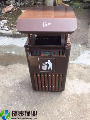 戶外木條垃圾桶