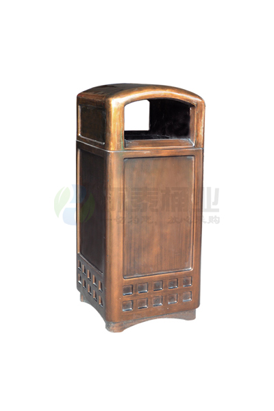 古銅色玻璃鋼垃圾桶