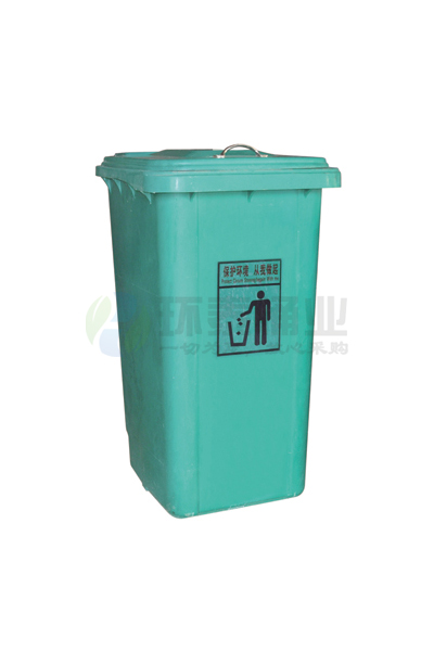 戶外綠色方形玻璃鋼垃圾桶