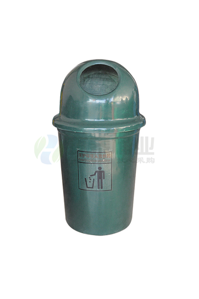綠色圓形玻璃鋼垃圾桶