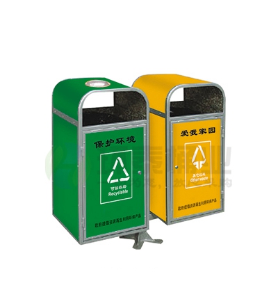 雙色分類環(huán)保材質(zhì)垃圾桶