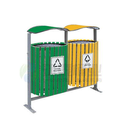 雙色分類環(huán)保材質(zhì)牛奶盒垃圾桶