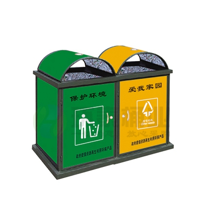牛奶盒分類(lèi)雙色環(huán)保材質(zhì)垃圾桶