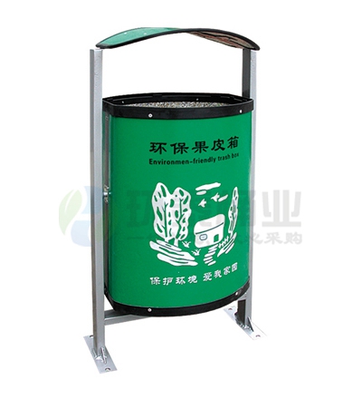 綠色牛奶盒環(huán)保垃圾桶